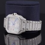 Rainbow Color Number Automatic Moissanite Watch