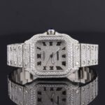Casual Fully Iced Out Automatic Moissanite Men’s Watch