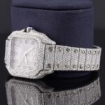 Casual Fully Iced Out Automatic Moissanite Men’s Watch