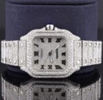 Casual Fully Iced Out Automatic Moissanite Men’s Watch