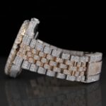 Two Tone Iced Out Jubilee Bracelet Automatic Moissanite Watch for Men