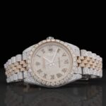 Two Tone Iced Out Jubilee Bracelet Automatic Moissanite Watch for Men