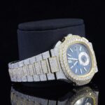 Two Tone Moissanite Business Style Automatic Wrist Watch