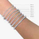 3/4 CTW Round Lab-Grown Diamond Tulip Prong Tennis Bracelet