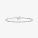 1/2 Round Lab-Grown Diamond Tulip Prong Tennis Bracelet