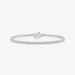 3/4 CTW Round Lab-Grown Diamond Tulip Prong Tennis Bracelet